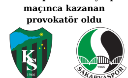 Kocaelispor – Sakaryaspor maçınca kazanan provokatör oldu